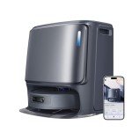 NARWAL Freo Z Ultra Robot Vacuum and Mop Combo, Dual RGB Cameras and Chips, AI Avoidance, 12000Pa Suction, Real-Time Decisions, Adaptive Hot-Water Self Wash & Self Emptying, Pet Hair, Quiet, Grey