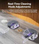 NARWAL Freo Z Ultra Robot Vacuum and Mop Combo, Dual RGB Cameras and Chips, AI Avoidance, 12000Pa Suction, Real-Time Decisions, Adaptive Hot-Water Self Wash & Self Emptying, Pet Hair, Quiet, Grey
