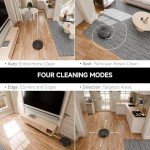 erabrospro Robot Vacuum with 3000Pa Powerful Suction, Brushless Tangle-Free Robotic Vacuum, 2.99" Super-Slim, 140Min Runtime, Vacuum Robot for Hard Floor/Carpet/Pet Hair, Remote/App/Voice Control