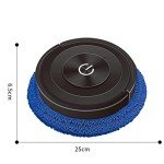 MagiDeal Automatic Robot Vacuum Cleaner Dry and Wet Mop Floor Cleaning Robot for Bedroom Household Cleaning Hard Floors, Black