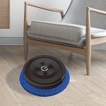 MagiDeal Automatic Robot Vacuum Cleaner Dry and Wet Mop Floor Cleaning Robot for Bedroom Household Cleaning Hard Floors, Black