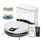 ILIFE A12 Pro Robot Vacuum and Mop Combo, Self Emptying Station for 60 Days, LiDAR Navigation, Home Mapping, No-Go Zones, App/Alexa/Remote Control, for Hard Floors