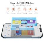 ILIFE A12 Pro Robot Vacuum and Mop Combo, Self Emptying Station for 60 Days, LiDAR Navigation, Home Mapping, No-Go Zones, App/Alexa/Remote Control, for Hard Floors