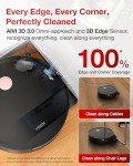 Yeedi S14 Plus Robot Vacuum and Mop, 18,000Pa Suction, OZMO Roller Mopping, ZeroTangle 2.0, TruEdge 3D Sensor, All-in-One Station with Auto Hot Water Washing & Self-Drying, Black