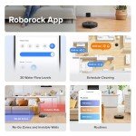 roborock Q7 Max Robot Vacuum and Mop, 30-Level Adjustable Water Flow, 4200Pa Suction, PreciSense LiDAR Navigation, No-Go & No-Mop Zones, 3D Mapping, App & Voice Control, Ideal for Pet Hair