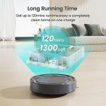 Lefant M210 Pro Robot Vacuum, 3 Adjustable Suction, WiFi/APP/Alexa, 120 Min Runtime, Self-Charging Robotic Vacuums, Slim, Quiet, 6 Cleaning Modes Ideal for Pet Hair, Hard Floors