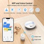 Lubluelu Robot Vacuum and Mop Combo,4000Pa 2 in 1 Robotic Vacuum Cleaner,LiDAR Navigation,5 Smart Mappings,10 No-go Zones,WiFi/App/Alexa,Mop Vacuum Robot for Pet Hair,Carpet,Hard Floor-Snow White