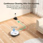 Lubluelu Robot Vacuum and Mop Combo,4000Pa 2 in 1 Robotic Vacuum Cleaner,LiDAR Navigation,5 Smart Mappings,10 No-go Zones,WiFi/App/Alexa,Mop Vacuum Robot for Pet Hair,Carpet,Hard Floor-Snow White