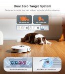 roborock Qrevo Edge Robot Vacuum and Mop, 18,500Pa Suction, Zero-Tangling, AdaptiLift Chassis, Al Obstacle Recognition, Hot Water Mop Washing & Dock Self Cleaning, Corner to Edge Deep Cleaning