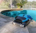 Dolphin Automatic Robotic Pool Vacuum Cleaner, Wall Climbing Scrubber Brush, Smart Navigation, Ideal for In-Ground Pools up to 50 FT in Length - Nautilus CC Plus Wi-Fi
