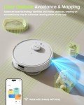 EXTRAVIS V5 Robot Vacuum and Mop, Self-Emptying Robotic Vacuum Cleaner, 8500Pa Suction, Pet Hair Tangle Cutter, Laser Navigation, Cat Laser, Carpet Detection, Ideal for Hard Floor, Tile, and Carpet
