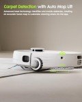 EXTRAVIS V5 Robot Vacuum and Mop, Self-Emptying Robotic Vacuum Cleaner, 8500Pa Suction, Pet Hair Tangle Cutter, Laser Navigation, Cat Laser, Carpet Detection, Ideal for Hard Floor, Tile, and Carpet