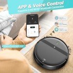 MANVINS Robot Vacuum and Mop Combo, WiFi/Alexa/App Scheduling, Smart Robotic Vacuum Cleaner, Ultra-Slim & Quiet, Tangle-Free, Auto Recharge, Robot Vacuum Cleaner for Pet Hair/Carpet/Hard Floor