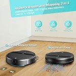 MANVINS Robot Vacuum and Mop Combo, WiFi/Alexa/App Scheduling, Smart Robotic Vacuum Cleaner, Ultra-Slim & Quiet, Tangle-Free, Auto Recharge, Robot Vacuum Cleaner for Pet Hair/Carpet/Hard Floor