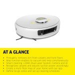 Kärcher RCV 5 Robot Vacuum Cleaner with Mop Function 5000Pa, Remote Control via App, LiDar Navigation, Dual Laser and AI, Floor Mapping, Obstacle Recognition, 140 min Run Time, Hard Floors and Carpets