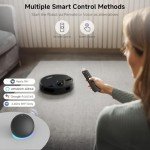 MONSGA Robot Vacuum and Mop Combo, 5000Pa Robotic Vacuum with 3.5L Self Emptying Station, Lidar Navigation Robot Vacuum Cleaner, 180mins Runtime, APP/Remote/Voice Control, for Hard Floors and Carpets