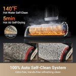 dreame H14 Wet Dry Vacuum Cleaner, 180° Lie-Flat Cordless Vacuum Mop, 140°F Brush Washing, Fast Hot Air Drying in 5Mins, Smart Hard Floor Cleaner Machine with Powerful Suction, Great for Sticky Messes