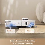 Mova P50 Pro Ultra Robot Vacuum with Removable & Liftable Mop, 19,000Pa Suction with Anti-Tangle Brush, Side Brush Extensive Cleaning, 167℉ Mop & Washboard Self Drying & Cleaning, Auto Empty & Refill
