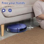 Robot Vacuum and Mop Combo, 2-in-1 Robot Vacuum Cleaner with Strong Suction, Compatible with APP/Home Integration, Schedule, Long battery life, Tangle-free, Ideal for Pet hair and Low Pile carpets