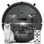 HiKiNS Upgraded Version Robot Vacuum Cleaner, 3500Pa Super Thin Robotic Vacuum, 120Mins Max, Tangle Free, Automatic,Pet Hair Robot Vacuum for Floor, Low Carpet,Black