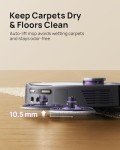 3i P10 Ultra Robot Vacuum and Mop Combo, Extendable Pad for Edge & Corner Mopping, 18000 Pa Suction Deep Cleaning, Auto Hot Water Washing & Drying, Self-Emptying, Self-Refilling, AI Obstacle Avoidance