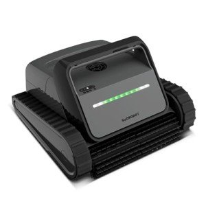 SMOROBOT Cordless Pool Cleaning Robot for Inground Pools up to 2500 Sq.ft – Dual Filtration, Weekly Timer, Ultra-Powerful Suction, Enhanced Wall-Climbing Brush & Smart Navigation for Deep Cleaning