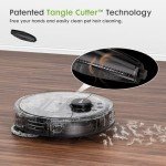 Robot Vacuum and Mop Combo, V5 Self-Emptying 8500PA Suction, Hair Tangle Cutter™, 75-Day Capacity, Laser Toy for Pet All-in-One Station, Robotic Vacuum Cleaner for Pet Hair, Hard Floors, Carpet
