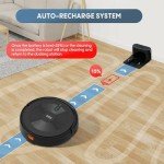 Robot Vacuum and Mop Combo: Robot Vacuum Cleaner 2500Pa Strong Suction & Tangle-Free & Alexa/APP Control & Schedule Cleaning, Self-Charging Robotic Vacuum for Pet Hair, Hard Floor, Carpet (Dark Gray)