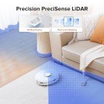 roborock Q7 Max Robot Vacuum and Mop Combo, 30-Level Water Flow Control, 4200Pa Suction, PreciSense LiDAR Navigation, No-Go Zone, No-Mop Zone, App & Voice Control, Ideal for Pet Hair