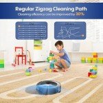 Bagotte Robot Vacuum and Mop Combo with Mapping, 4000Pa Super Suction, 4-in-1 Sweeping Robot, Laser Radar Navigation, Forbidden Zone, Vacuum Cleaner Robot for Pet Hair, Carpets, Hard Floor