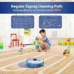 Bagotte Robot Vacuum and Mop Combo with Mapping, 4000Pa Super Suction, 4-in-1 Sweeping Robot, Laser Radar Navigation, Forbidden Zone, Vacuum Cleaner Robot for Pet Hair, Carpets, Hard Floor