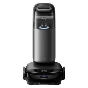 eufy Robot Vacuum Omni S1 Pro with All-in-One Station, Always Clean Mop, 8000 Pa Suction, Obstacle Avoidance, Auto Mop Washing & Drying, Self-Emptying (Renewed)