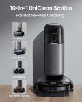 eufy Robot Vacuum Omni S1 Pro with All-in-One Station, Always Clean Mop, 8000 Pa Suction, Obstacle Avoidance, Auto Mop Washing & Drying, Self-Emptying (Renewed)