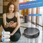Robot Vacuum and Mop, 2 in 1 Robotic Vacuum Cleaner with Schedule, App/Voice, Slim Mopping Vacuum Robot with Watertank and Dustbin, Self-Charging, Easy of Use, Ideal for Hard Floor, Pet Hair, Carpet