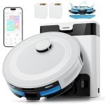 Lefant LiDAR Robot Vacuum and Mop, 45-Day Self-Emptying, 190° PSD Obstacle Avoidance, Customized Cleaning, Multi-Floor Mapping, 5500Pa Strong Suction, 140 Min Runtime, WiFi/App/Alexa, M2 Pro