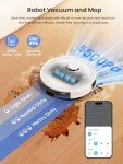 Lefant LiDAR Robot Vacuum and Mop, 45-Day Self-Emptying, 190° PSD Obstacle Avoidance, Customized Cleaning, Multi-Floor Mapping, 5500Pa Strong Suction, 140 Min Runtime, WiFi/App/Alexa, M2 Pro