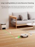 Lefant LiDAR Robot Vacuum and Mop, 45-Day Self-Emptying, 190° PSD Obstacle Avoidance, Customized Cleaning, Multi-Floor Mapping, 5500Pa Strong Suction, 140 Min Runtime, WiFi/App/Alexa, M2 Pro