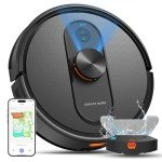 eitton Robot Vacuum and Mop with Mapping, 5000Pa Robotic Vacuums with LiDAR Navigation,No-Go Zones,Wi-Fi/App/Alexa Control, Self-Recharging Vacuum Robot for Pet Hair,Hard Floor,Carpet