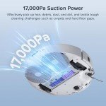 roborock Qrevo Curv S5X Robot Vacuum and Mop, 17000Pa Suction, Zero-Tangling Design, FlexiArm Side Brush & Mop, Smart Obstacle Avoidance, Self-Washing & Drying, Self-Emptying, Perfect for Carpet