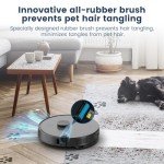 AIRROBO T25+ Robot Vacuum and Mop Combo, 5500Pa Suction, Pet Area Smart Boost, Carpet Detection, Tangle-Free Brush, LDS Mapping, APP Control, 3.5L Self-Empty Bin for Hard Floors, Carpets, Pet Hair.
