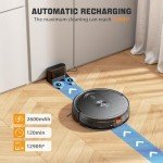 Robot Vacuum and Mop Combo, 2 in 1 Vacuuming & Mopping Robot with Schedule, App/Bluetooth/Voice, 3200Pa Max Suction, Self-Charging Robot Vacuum Cleaner, Slim, Ideal for Pet Hair, Hard Floor, Carpet