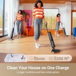 DREAME G10 Pro Wet Dry Vacuum Cleaner, Vacuum Mop All in One with Auto Self-Cleaning, Floor Cleaner Machine for Hard Floor, 35 Mins Runtime, Edge Cleaning, Self-Propelled Vacuum Mop Combo