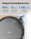 eufy Robot Vacuum C10 with Self Emptying Station, Up to 60 Days Hands Free Cleaning, Edge Expansion Brush, 4000Pa Powerful Suction, 2.85-Inch Ultra-Slim Body, Smart Mapping, Lidar Navigation