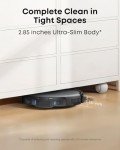 eufy Robot Vacuum C10 with Self Emptying Station, Up to 60 Days Hands Free Cleaning, Edge Expansion Brush, 4000Pa Powerful Suction, 2.85-Inch Ultra-Slim Body, Smart Mapping, Lidar Navigation
