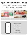eufy Robot Vacuum C10 with Self Emptying Station, Up to 60 Days Hands Free Cleaning, Edge Expansion Brush, 4000Pa Powerful Suction, 2.85-Inch Ultra-Slim Body, Smart Mapping, Lidar Navigation