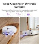 NARWAL Freo Z10 Robot Vacuum and Mop Combo, Tangle Free Robot Mop, 15,000Pa Suction, Adapts to Hard-to-Reach Areas, Self-Emptying, Mop Washing & Drying, Obstacle Avoidance, for Pet Hair & Hard Floor
