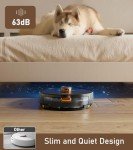 NADALY D200 Robot Vacuum and Mop Combo, Lidar Navigation Robot Vacuum Cleaner, 6000Pa Suction, 200Mins Runtime, Wi-Fi/App/Alexa Control, Self-Recharging Robotic Vacuum for Carpet Pet Hair Hard Floor