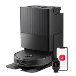 roborock QV 35S Robot Vacuum and Mop, All-in-one Vacuum Cleaner, 10,000Pa Powerful Suction, Self Emptying & Refilling, Self Mop Washing & Air Drying, Anti-Tangle Brushes for Home, Pet Hairs, Black
