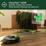 Roomba 105 Vac Robot Vacuum - Easy to use, Intense Power-Lifting Suction, LiDAR Navigation, Multi-Surface Cleaning, Cleans in Neat Rows, Self-Charging