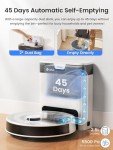 Lefant LiDAR Robot Vacuum and Mop, 45-Day Self-Emptying, 190° PSD Obstacle Avoidance, Customized Cleaning, Multi-Floor Mapping, 5500Pa Strong Suction, 140 Min Runtime, WiFi/App/Alexa, M2 Pro